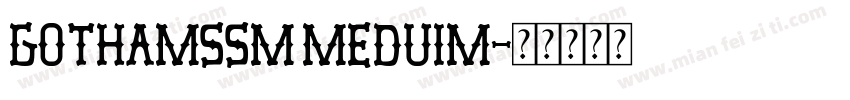 gothamssm meduim字体转换